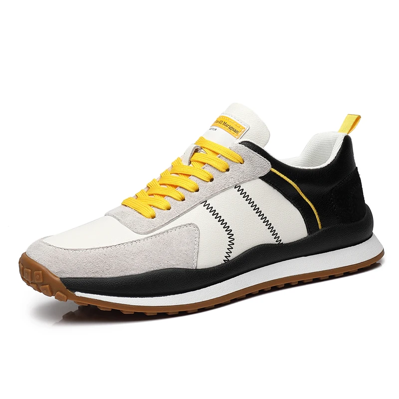 

Men's Casual Shoes Fashion Designer Men's Sneakers Luxury Simple Leather Shoes Men's Brand Sneakers New 2022