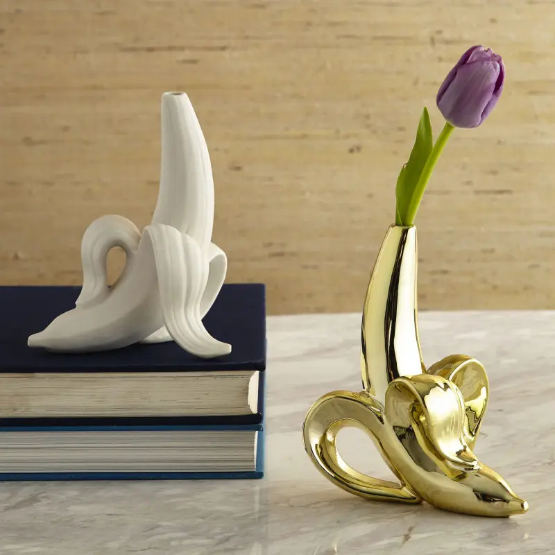 

Banana Ceramic Vase Nordic Home Decor Wedding Decor Table Decorations Gifts
