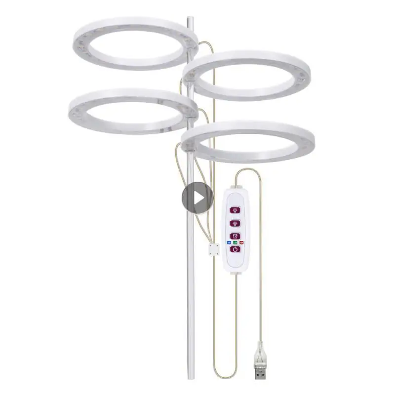 

Led Grow Light Angel Ring Dc5v Full Spectrum Waterproof For Indoor Plant Seedlings Plant Lamp Led Grow Lamp Portable