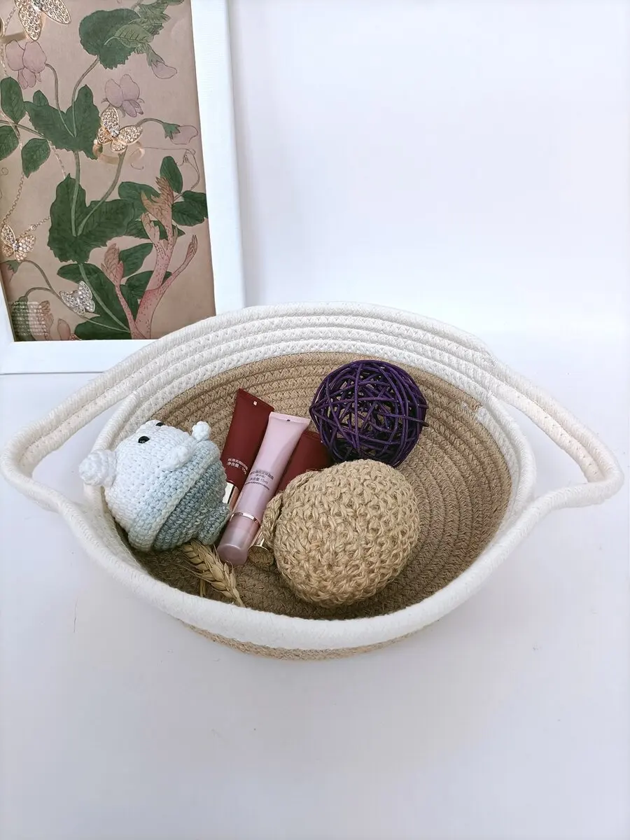 

1pc Rope Woven Storage Basket
