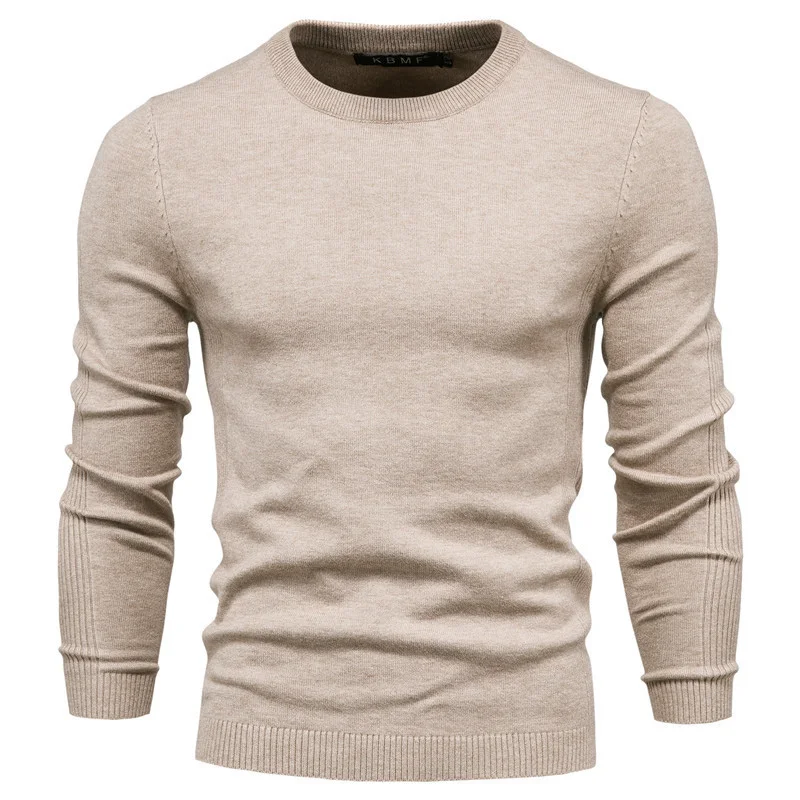 10-color autumn and winter thickened jumper men round neck Slim men's jumper men's knitwear tops