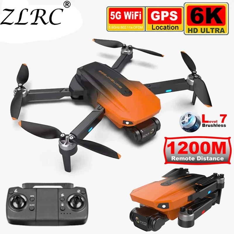 

ZLRC RG101 камера дроны 6K GPS автоматический возврат 1,2 км дальнее расстояние WiFi FPV изображение в реальном времени бесщеточный Квадрокоптер Дрон п...