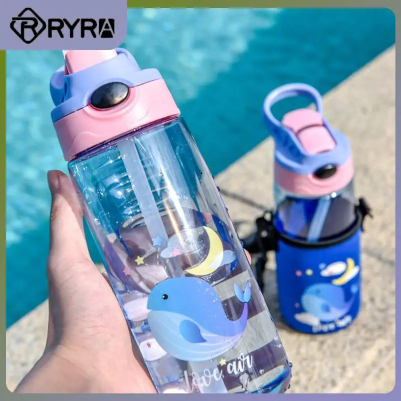 

550ml Water Bottle Summer Duck Mouth Cup High Value Portable Travel Bottles Drinking Tool Plastic Sports Fitness Cup Large Girls