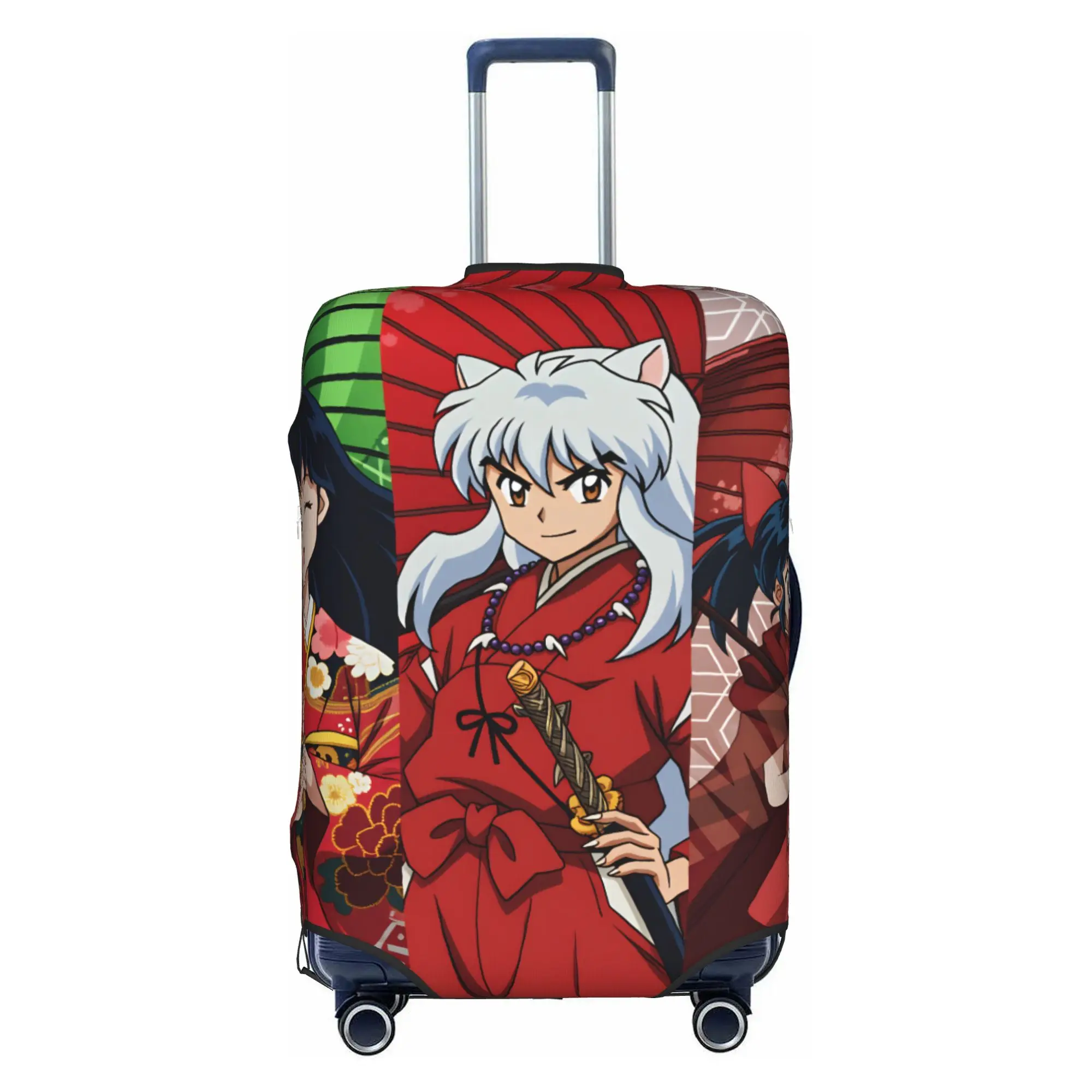 Фото Чехол для багажа Inuyasha Kagome Higurashi Moroha, эластичный защитный чехол для дорожного чемодана, подходит для чемоданов 18-32 дюймов №2