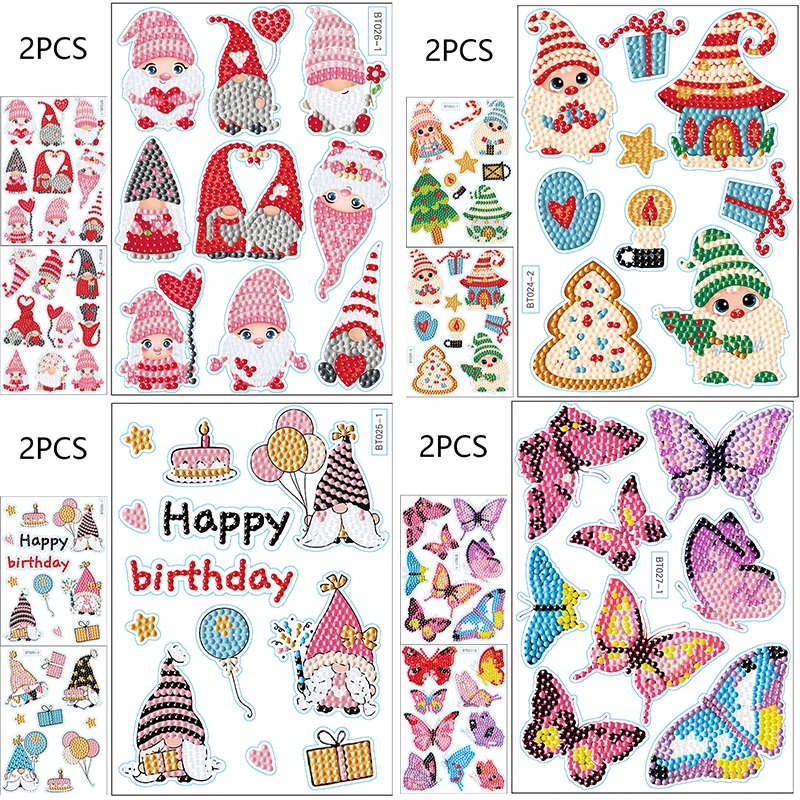 

Набор для рисования по номерам «карликовая бабочка», 2 набора