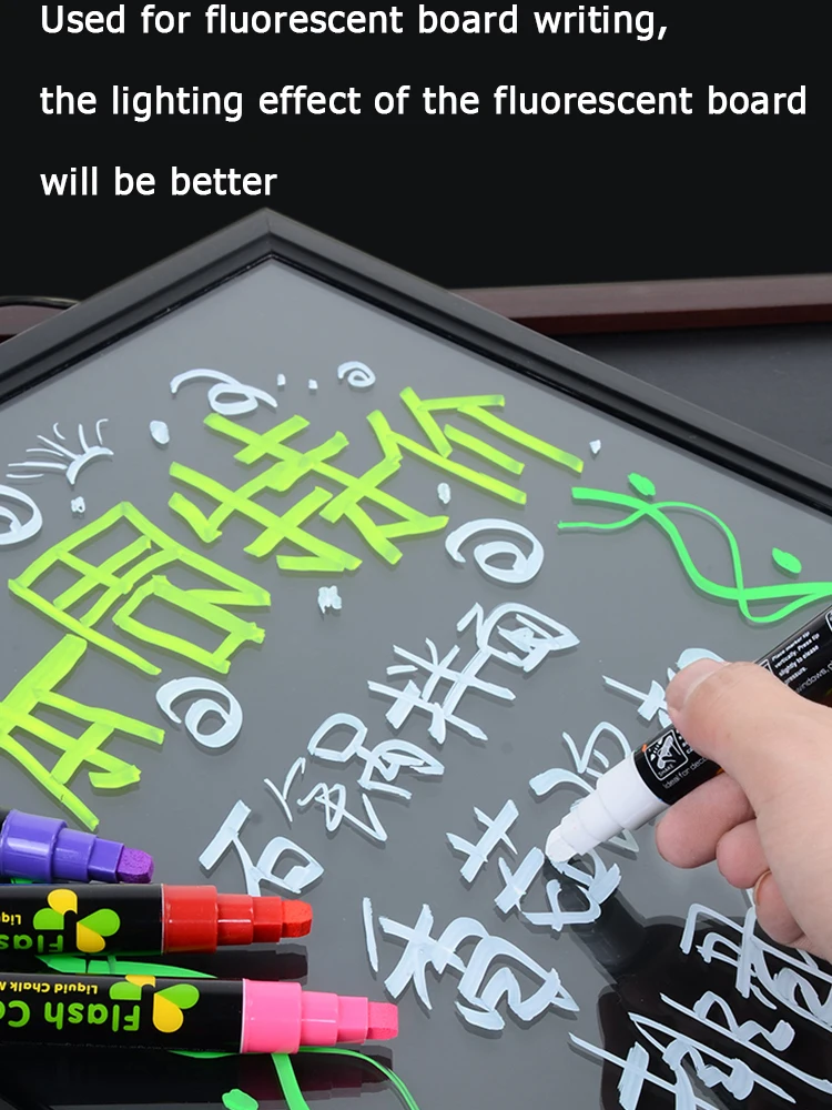 Ceny Tablica Kolorowe Marker Z Kredą W Płynie Wymazywalnej Wyróżnienia Fluorescencyjny Długopis Materiały Biurowe Billboard LED Malowanie Tablica Tanie Tablica Kolorowe Marker Z Kredą W Płynie Wymazywalnej Wyróżnienia Fluorescencyjny Długopis Materiały Biurowe Billboard LED Malowanie Tablica