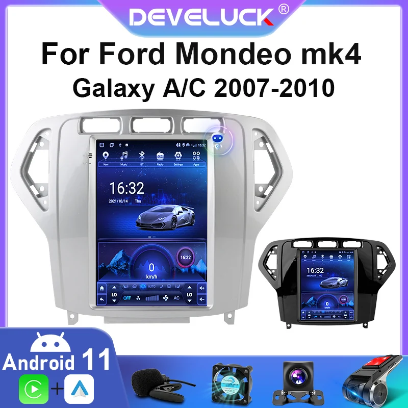 2 Din Android 11 автомобильный радиоприемник мультимедийный видеоплеер для Ford Mondeo mk4