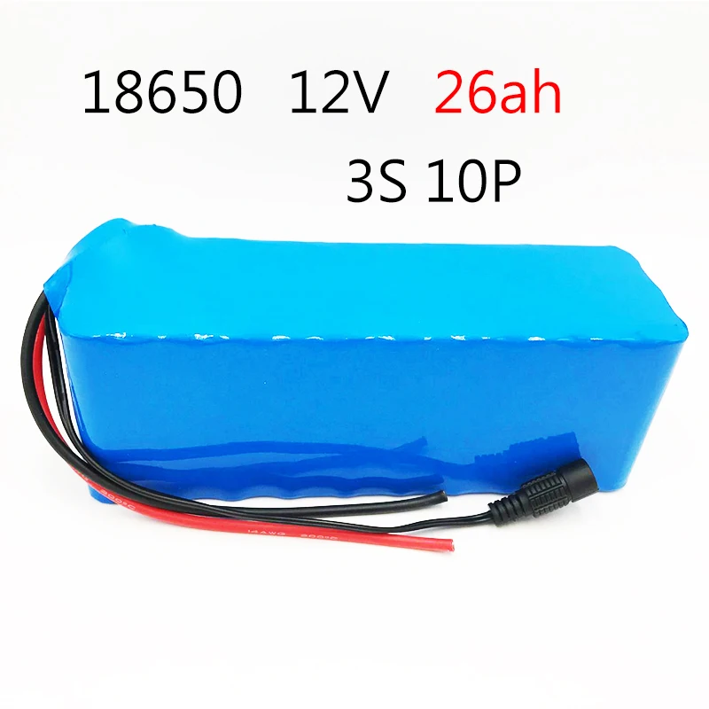 

laudation 12V 26AH Rechargeable Battery DC 12.6V 18650 Li-ion Battery 26AH Hunting Xenon Fishing Lamp Outdoor Light Source