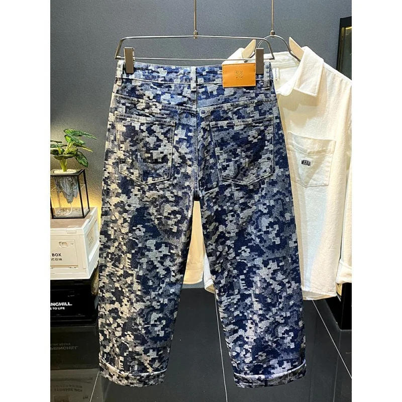 Осень-зима 2024 новые американские модные брендовые повседневные джинсы в стиле