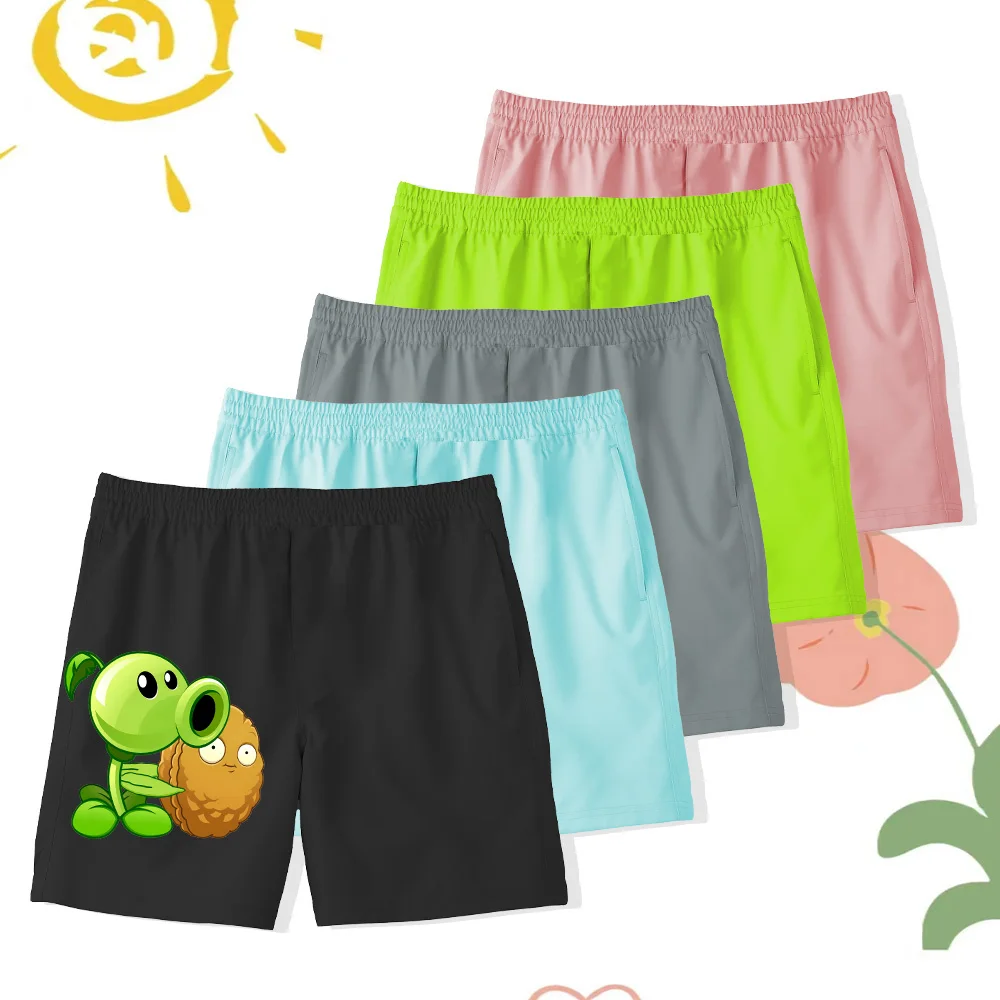 2 шт. детские пляжные брюки с принтом пушка и картофель