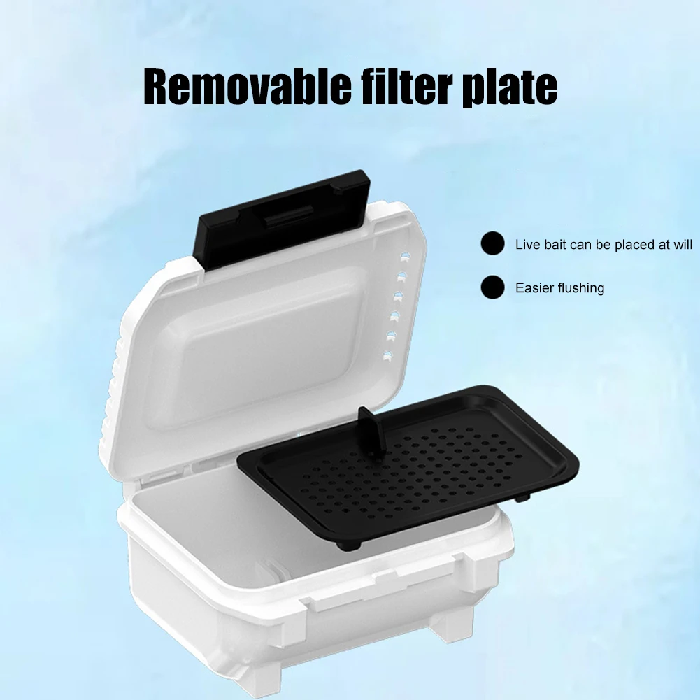 

MEBAO Fishing Tackle Boxes Multi-function Plastic Live Bait Storage Box Removable Detachable for Outdoor Fishing Accessories