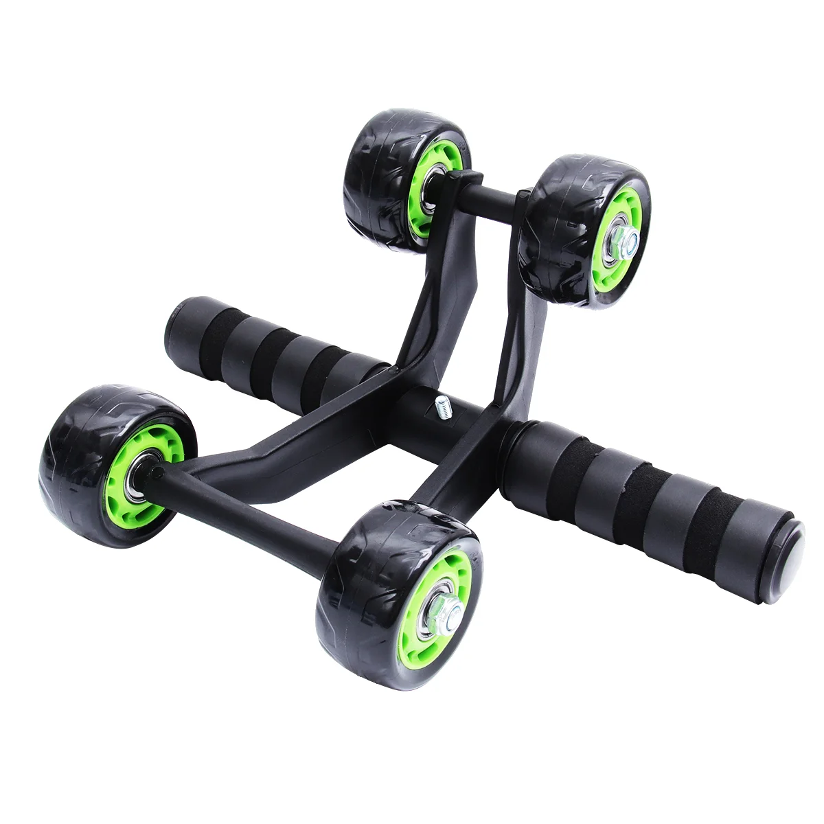 

Roller Wheel Workout Wheel Exercise Ab Wheel Roller Automatic Four Wheels with Mat for Home Gym Abdominal Muscle Exerciser (