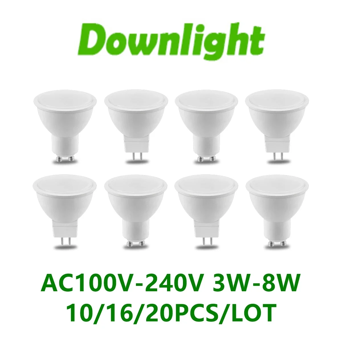 Заводской прямой светодиодный прожектор MR16 GU10 3W-8W AC110V 220V 3000K-6000K подходит для