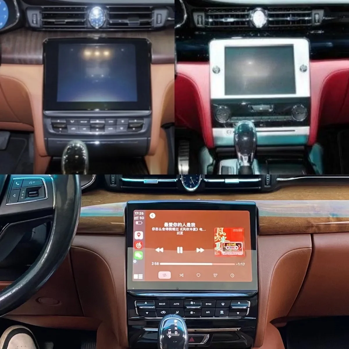 Фото 10,5-дюймовый QLED экран Android 14, для Maserati Quattroporte 2013-2016, автомобильный радиоприемник, мультимедийный плеер, навигатор, авто стерео головное устройство №2