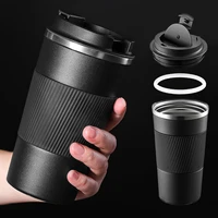 510ml stainless steel multi purpose double thermos coffee mug car vacuum bottle insulated portable travel bottle for gifts