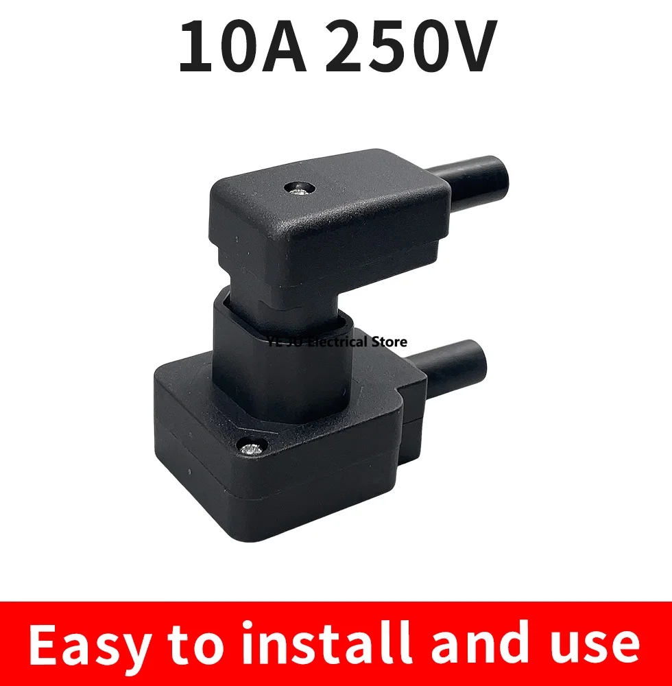 1 шт. угловой 90 градусов IEC 320 C13 гнездовой разъем переменного тока 10 А 250 В