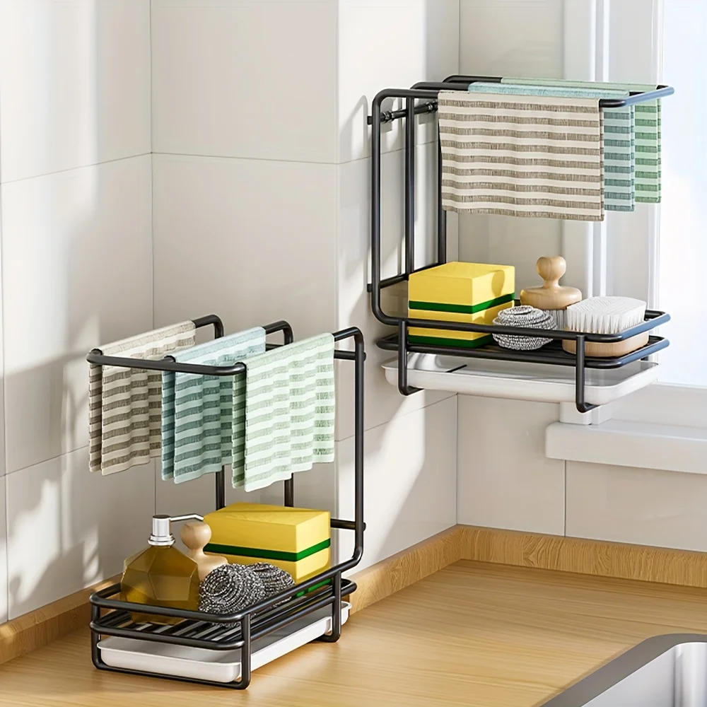 Черно-белый кухонный органайзер