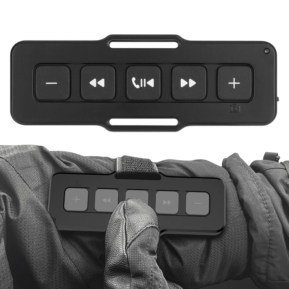 

Music Playback Motorcycle Remote Controller Bike Handlebar Media Control Hands-free Calls For Car Outdoor Sports Bluetooth 5.0