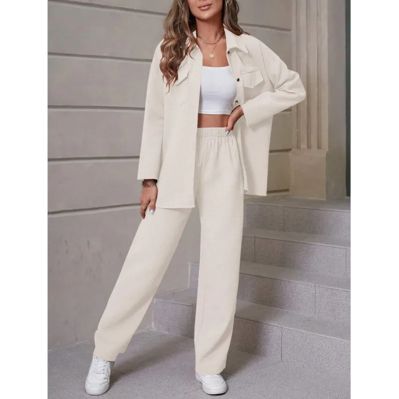 2024 повседневные комплекты из 2 предметов для женщин осенний элегантный свободный