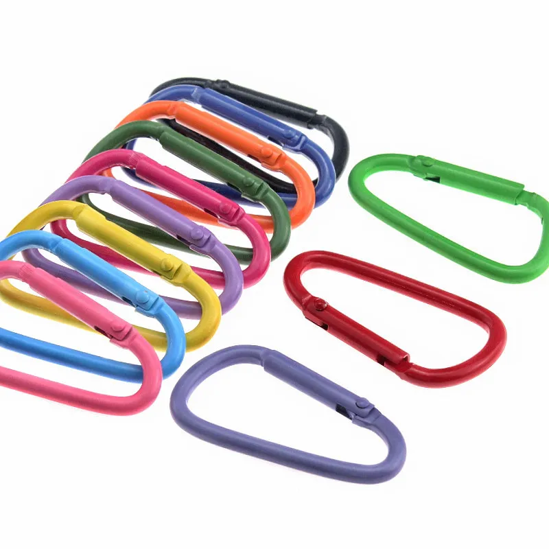 

5-20Pcs 4.5cm Metal Alloy Carabiner Buckle Camping Equipment Backpack Water Bottle Snap Hook Keychai Pet Buckle DIY Accessories