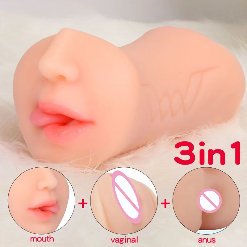 

3 in 1 Masturbator for Male Masturbation Supplies Best Vagina Anus Adult Goods Men Sex Tool Mens Masturbrator Pocket Pusssy Cups