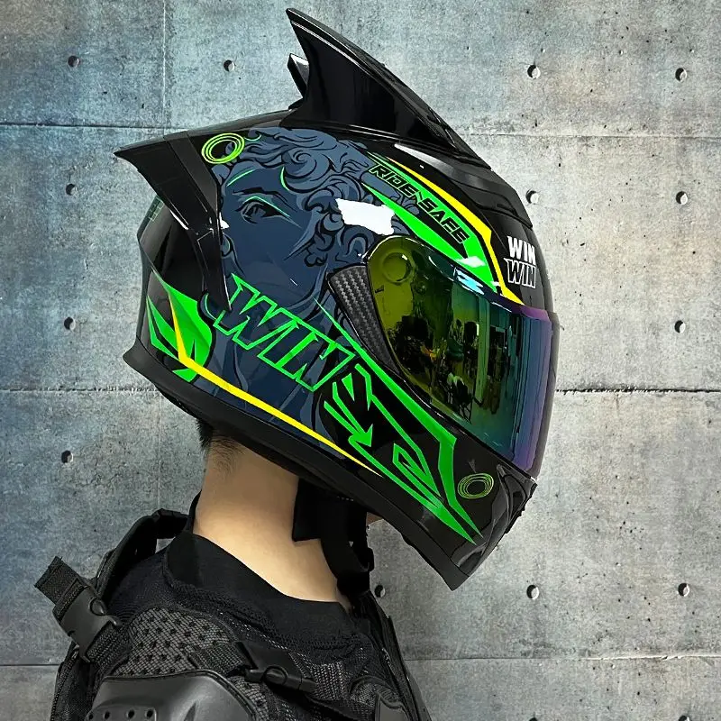 Мотоциклетный шлем JIEKAI полностью закрытый для мужчин гоночный мотоциклетный в