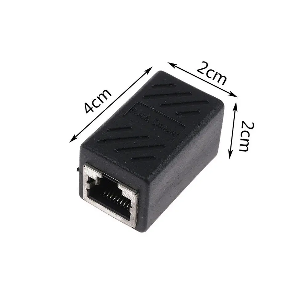 

RJ45 Cat5e RJ-45 Ethernet Network Cable Splitter Extender Plug Adapter Connector