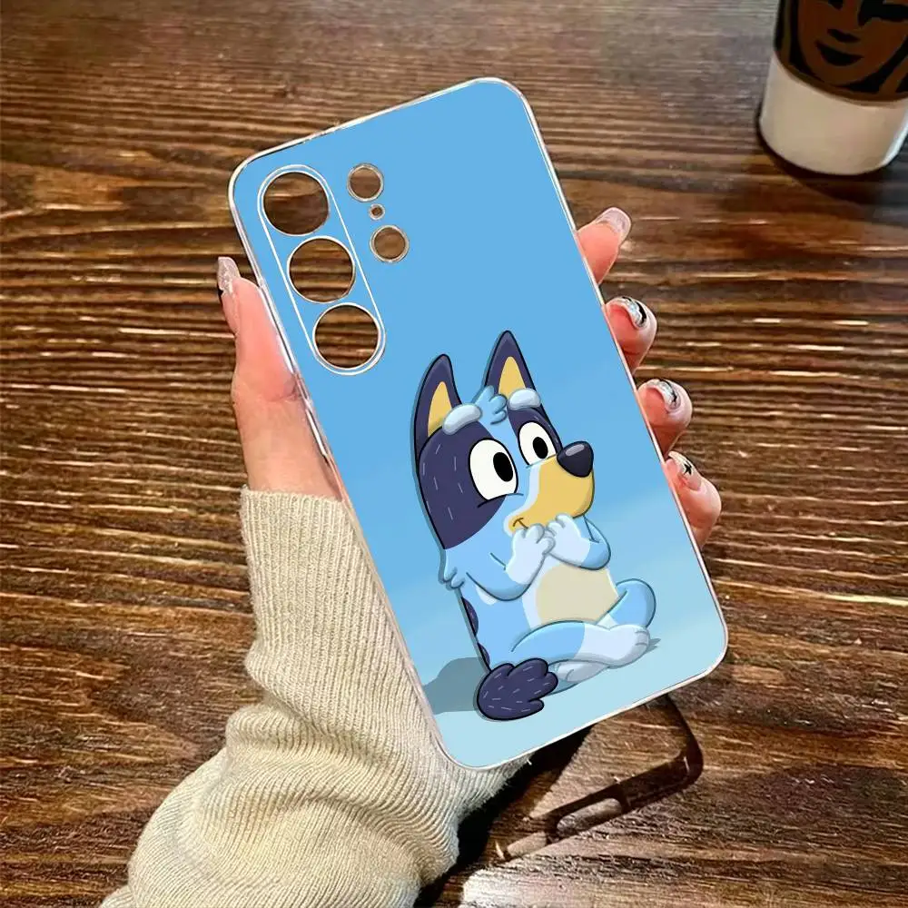 Фото Чехол для телефона Anime S-Bluey-Y для Samsung S26,25,24,23,22,21,20,30,Ultra,Plus,Fe,Lite, прозрачный чехол SS №5