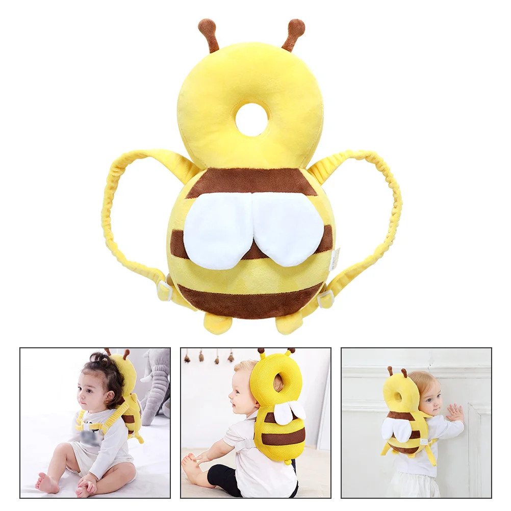 

Cartoon Bee Baby Walking Crawling Head Protective Cushion Backpack Head Pillow