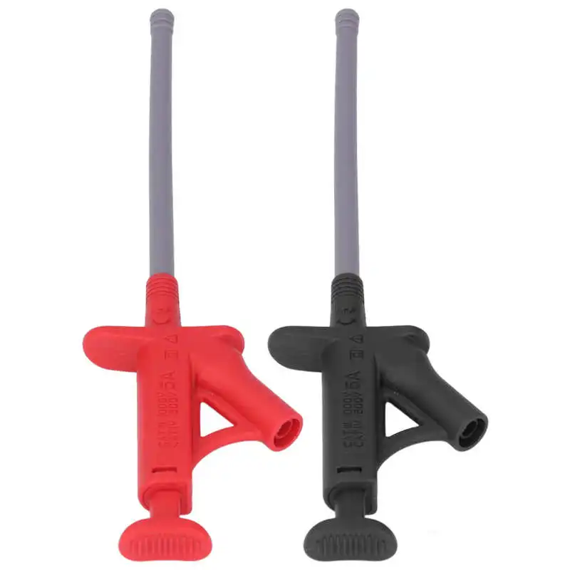 

Испытательный крюк зажим Перемычка провода свинцовый мультиметр автоматический ток гибкий J. + 4 мм банановый разъем мини-граббер