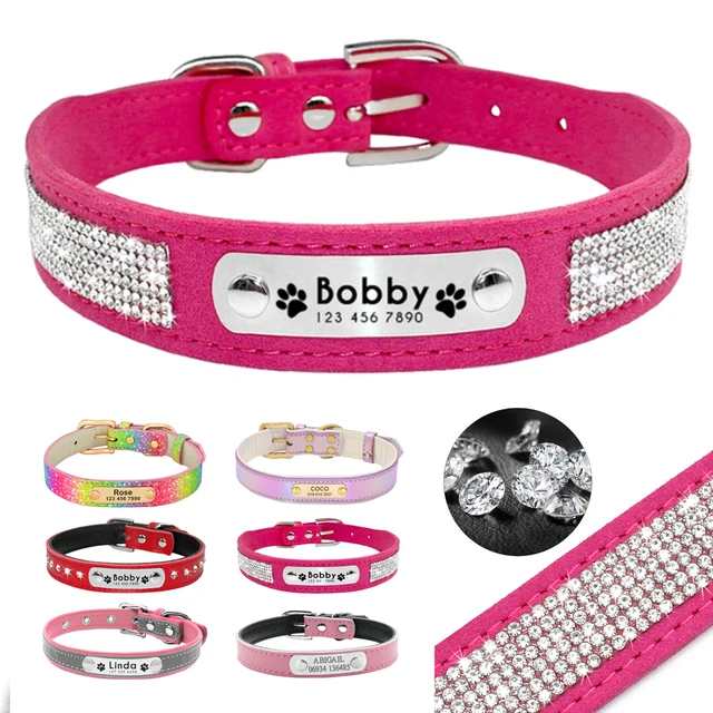 Bling Personalized Dog Cat Collar 1