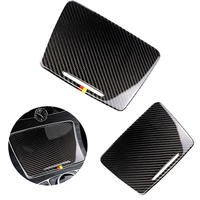 for mercedes benz c class w205 c180 c200 c300 glc260 carbon fiber car water cup holder panel cover