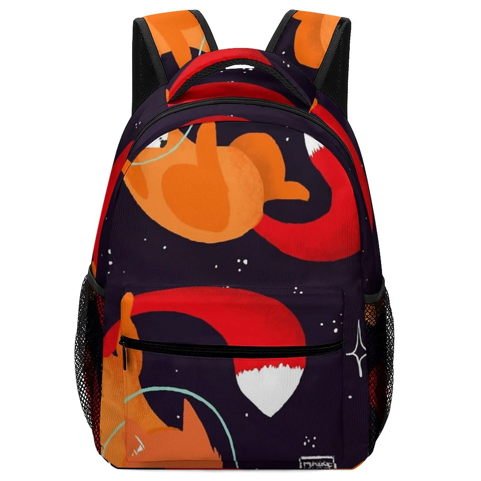 Kawaii Space Foxes Preschool Backpack Girl for Kids Girls Teenagers Art  School Bag Personalized Bagpack Kids