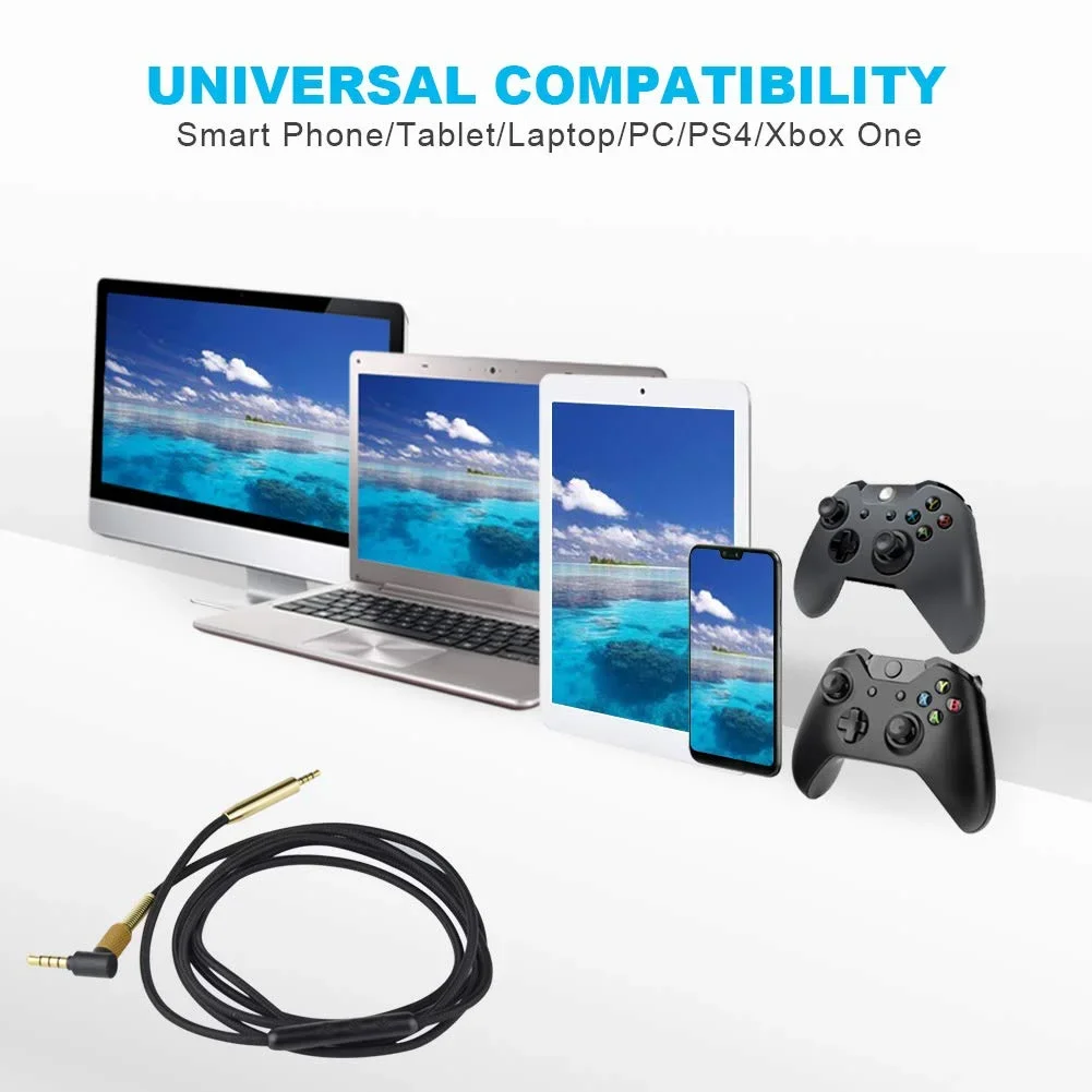 Сменный нейлоновый плетеный кабель OFC-удлинитель для наушников Bose QC25 QC35 NC700