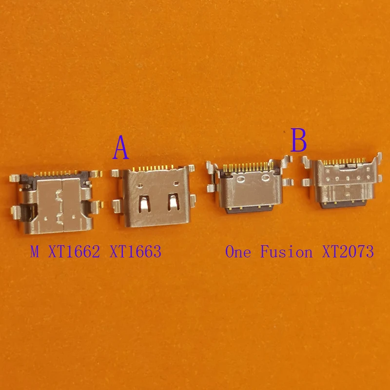

50Pcs Usb Type C Contact Jack Charger Charging Dock Port Connector Plug For Motorola Moto One Fusion M XT1662 XT1663 XT2073