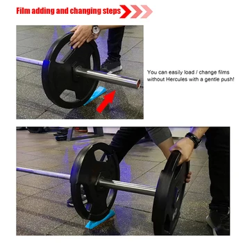2pcs Anti Slip Deadlift Bar Jack Alternative Wedge Load Unload Barbell Weight Plates Fitness Gym Workout Equipment Accessories 2
