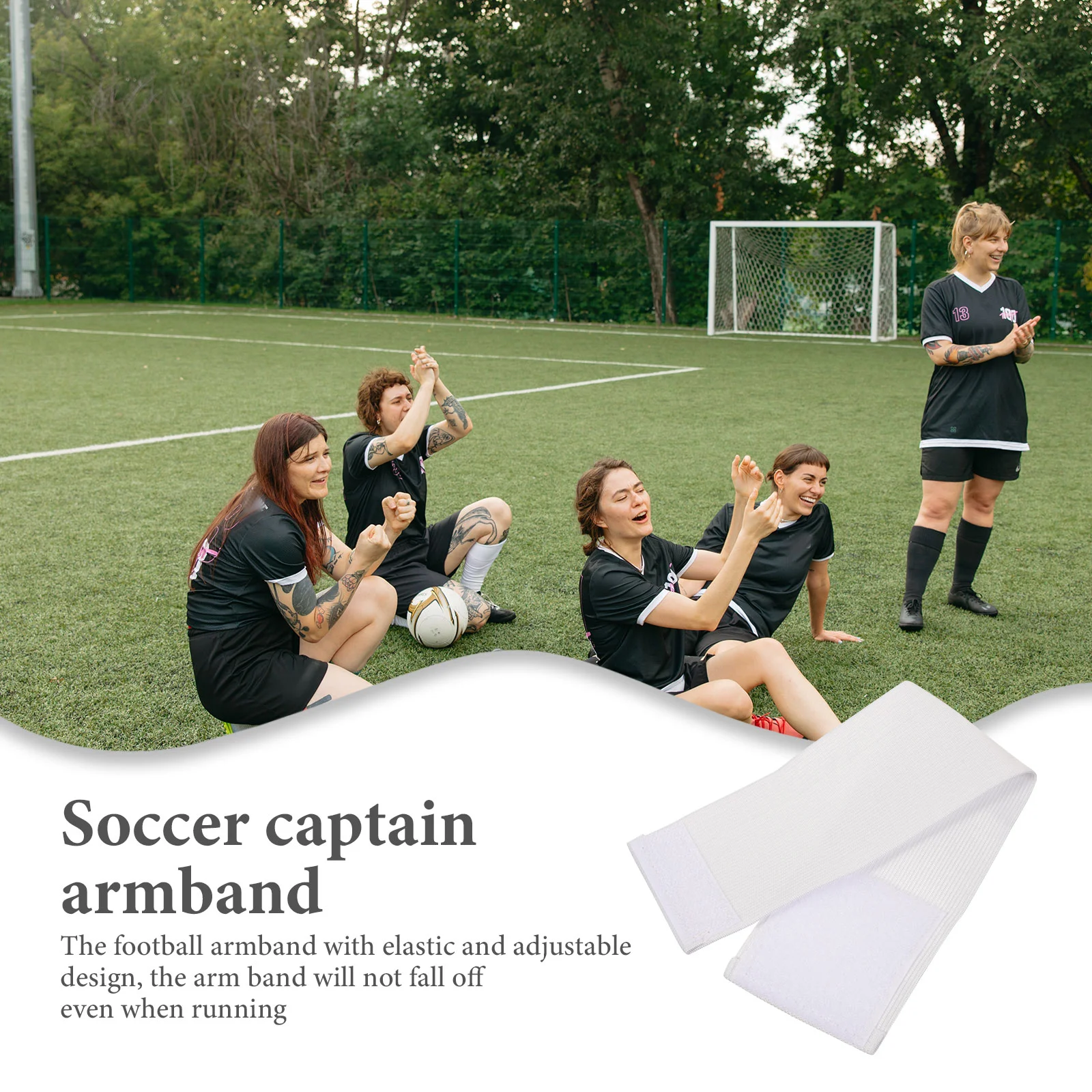 4 шт. капитанская белая повязка на руку футбольная траурная многофункциональная