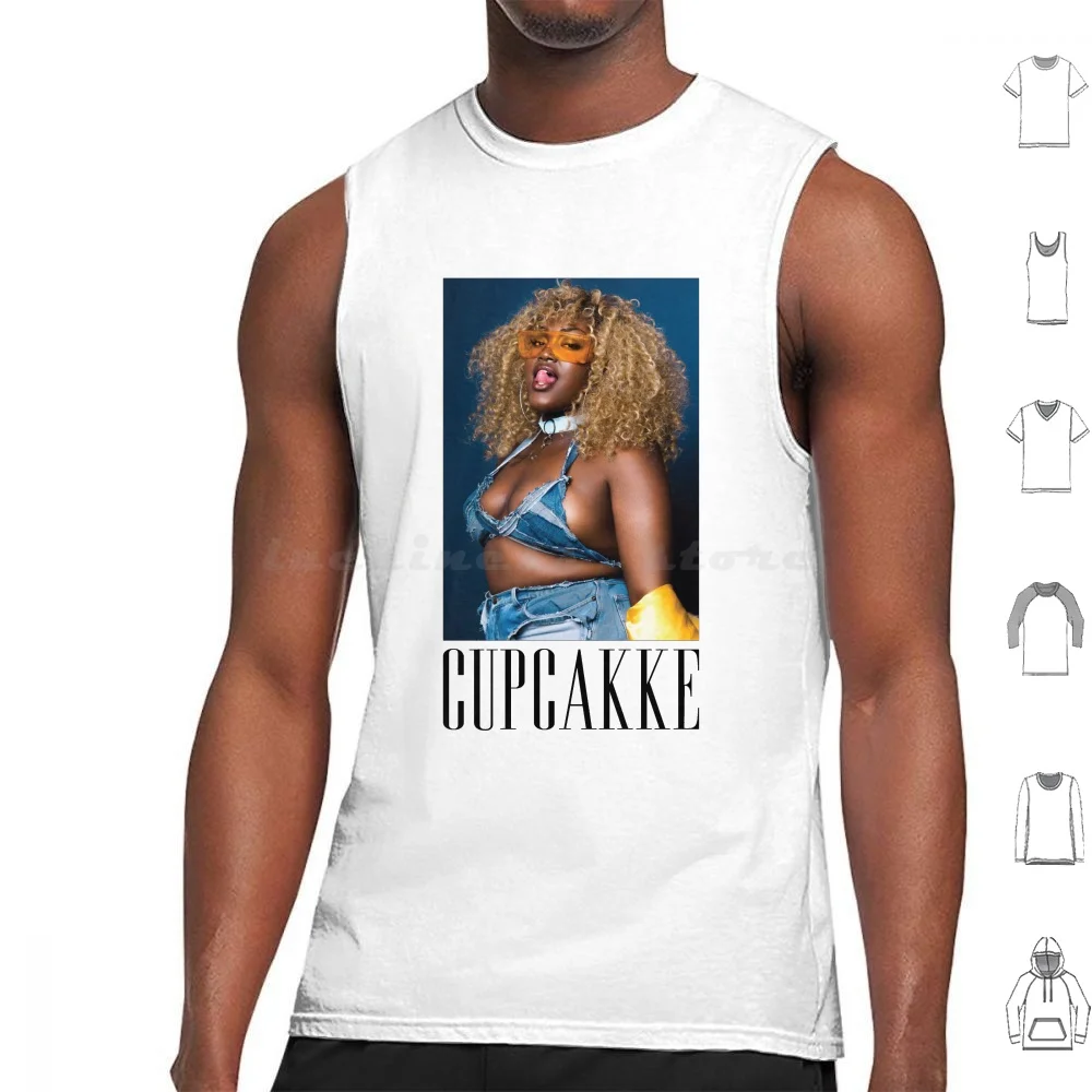 Майка Cupcakke с фотографией хлопковая майка принтом семейная Вагина Глубокая