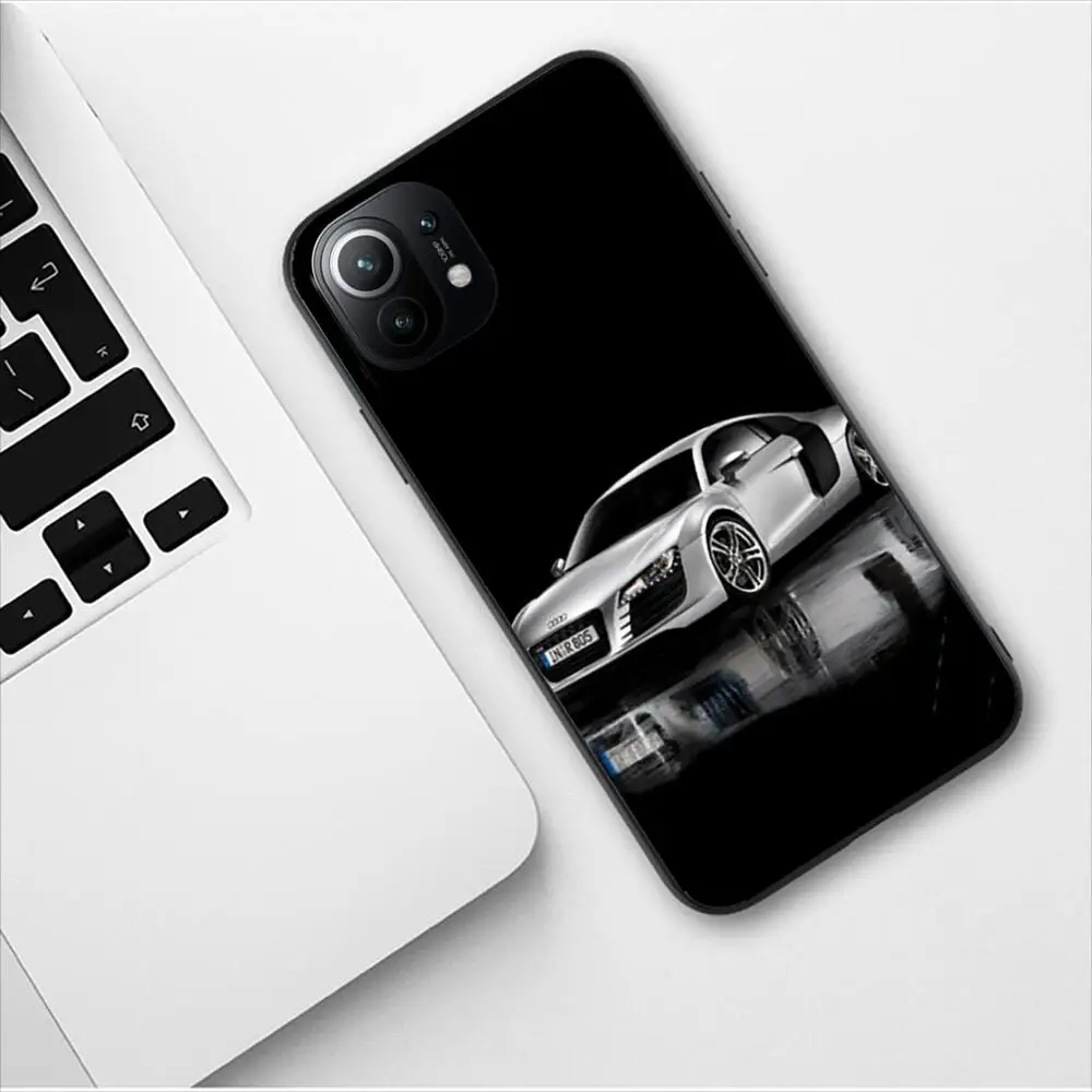 Audi Sports Car LOGO Phone Case For Xiaomi 13 12 11T 9 11 10C 9T 8 9SE 11i Lite Ultra Note10 Poco F3 M4 M3 Pro Black Soft Covers