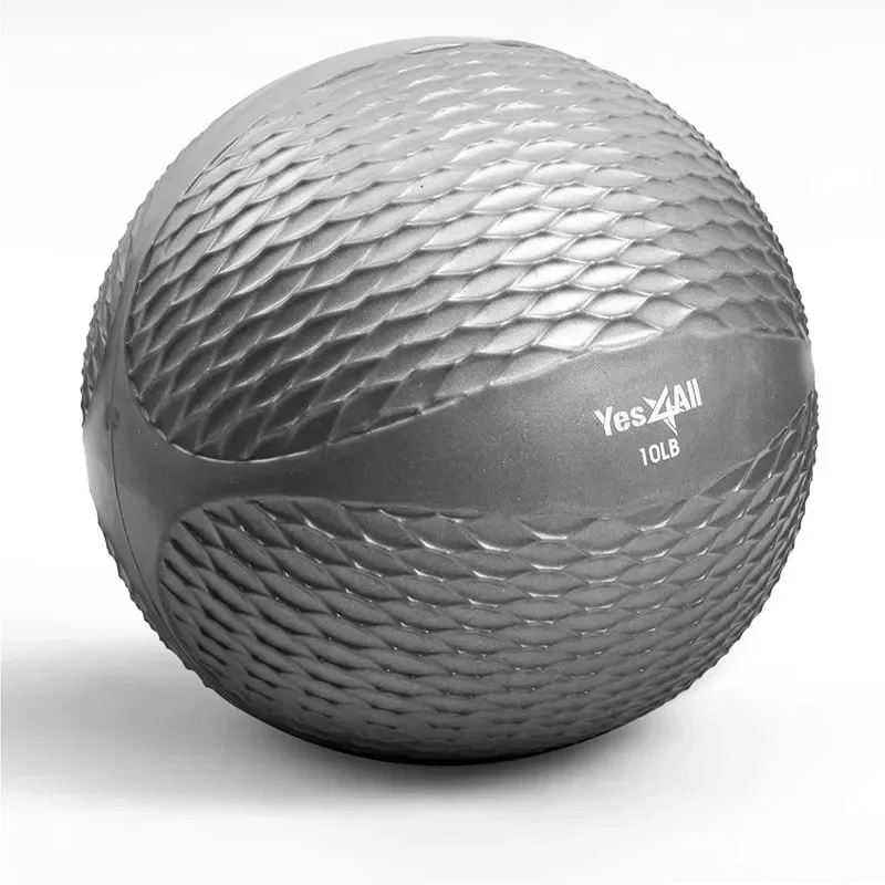 

Stylish Soft Grey Diamond-Weighted Knurl Toning Ball - Perfect for Enhancing Muscles Tone, Improving Balance & Core Stability Wo