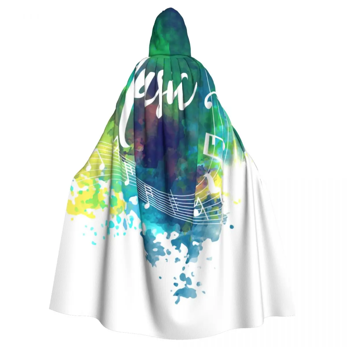 

Unisex Witch Party Reversible Hooded Adult Vampires Cape Cloak Abstract Grunge Musical