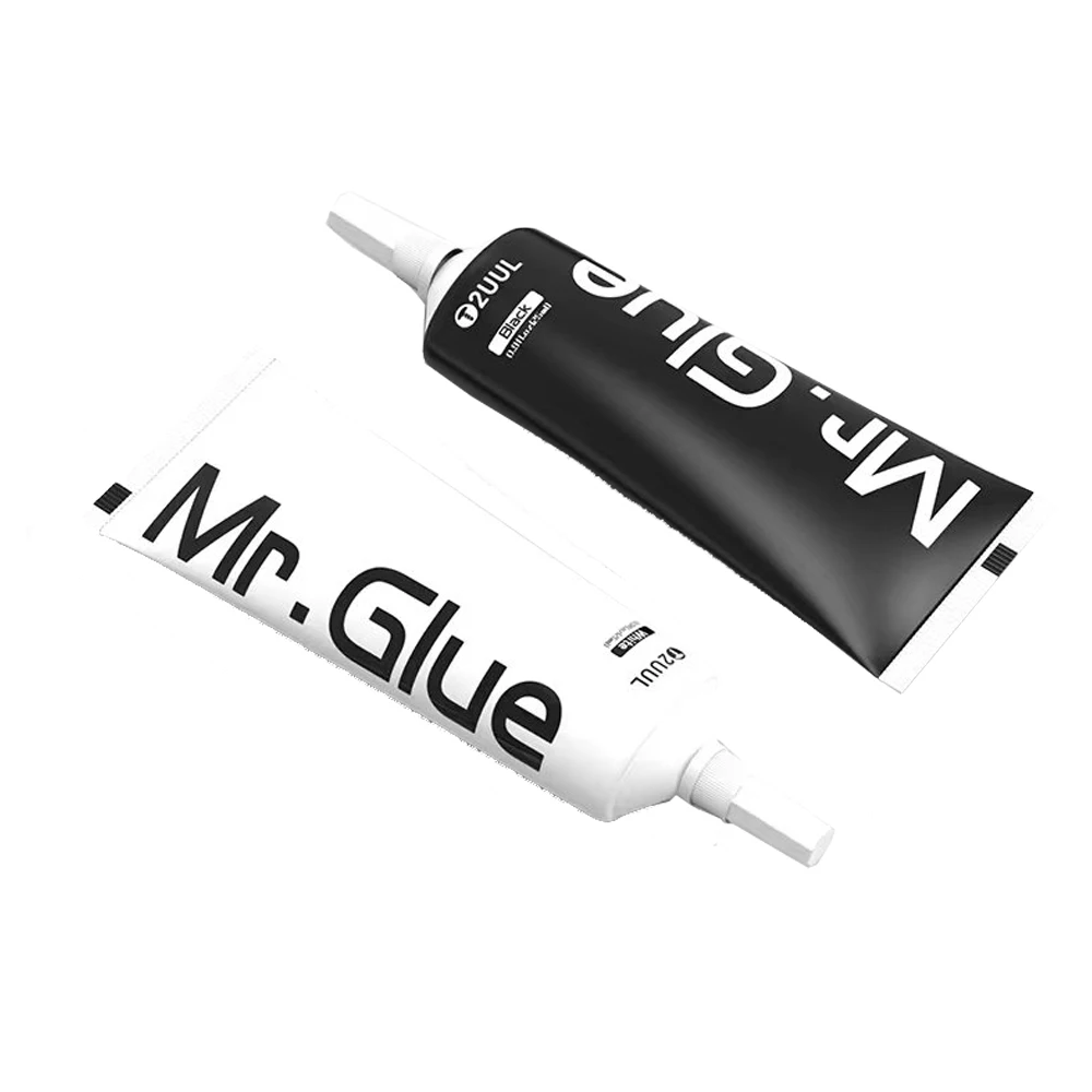

2UUL 25ML White Black Glue Quick Drying Adhesive For Mobile Phone Back Cover Middle Frame Stand Touch Screen Rrepair
