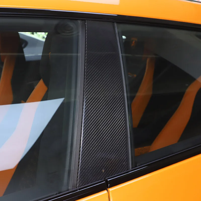 Для Lamborghini URUS 2018-2021 настоящее углеродное волокно дверь автомобиля окно центр B
