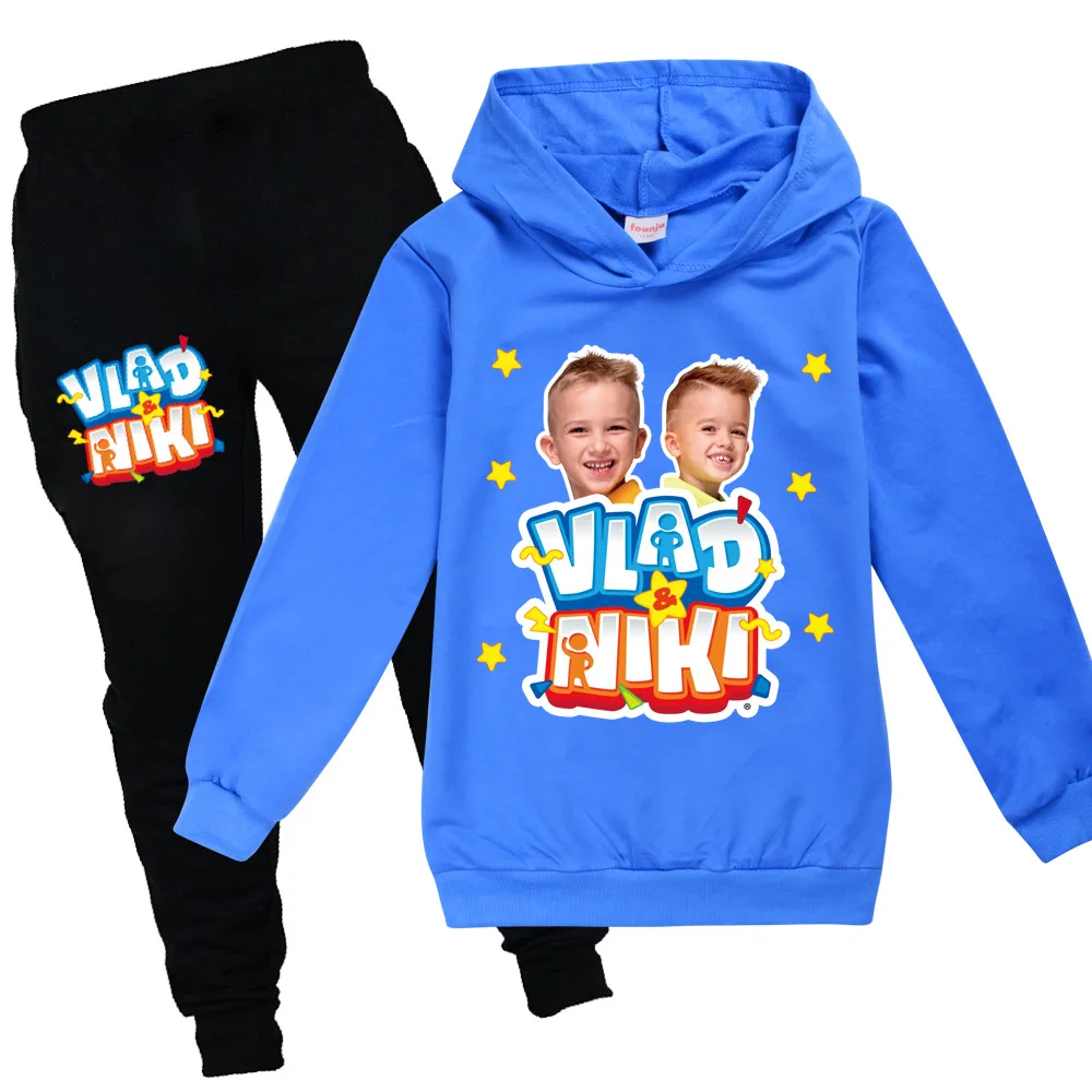 

Vlad Niki Thin Hoodie for Teenage Kids 100% Cotton Infant Boys/Girls Clothing Set Children Sweatshirs Younth Clothing 2-16 Years