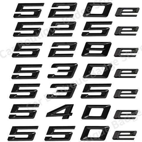 ABS 3D багажник автомобиля с буквами логотипа, эмблема, наклейка, наклейка для BMW 5 серии E39 E60 E61 F10 F11 G30 520e 525e 528e 530e 535e 540e