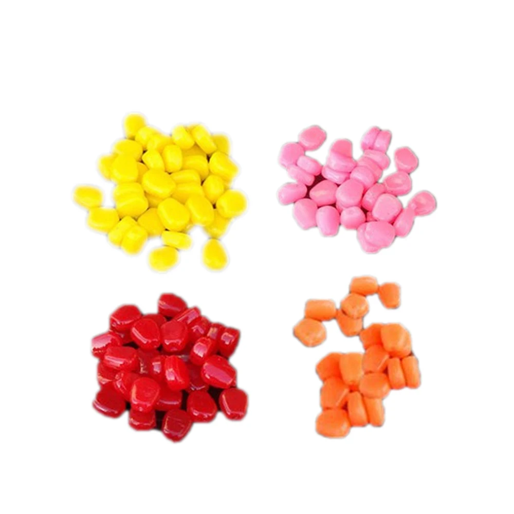 

50pcs Silicone Corn Smell Soft Bait submerged corn Carp Fishing Lures With the Cream Smell of Artificial Rubber Baits