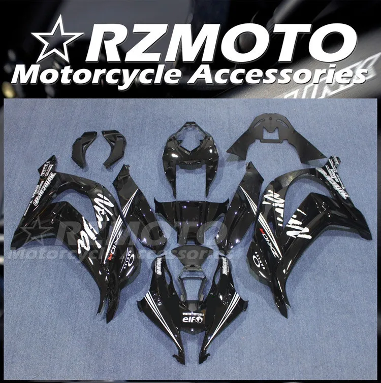 

4Gifts New ABS Motor Fairings Kit Fit For Kawasaki Ninja ZX-10R ZX10R 2016 2017 2018 2019 16 17 18 19 Bodywork Set Black White