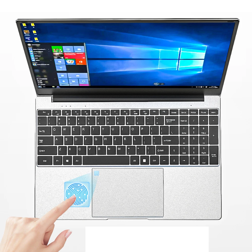 Игровой ноутбук 15 6 дюйма 8 Гб ОЗУ 512 ГБ SSD Windows 10 11 Pro Key 1920x1080 Intel J4115 ПК портативный