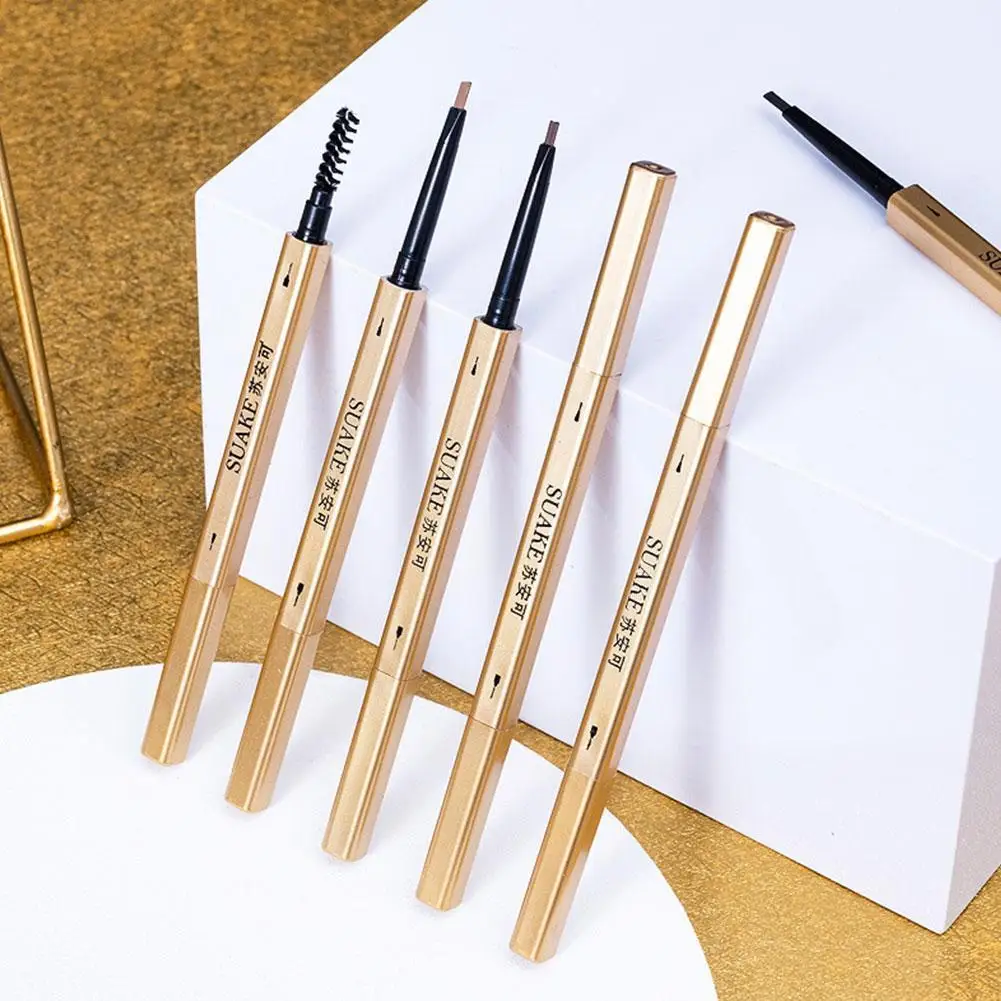

Новинка Водостойкий карандаш для бровей 5 цветов маленькая золотая ручка для бровей для женщин косметический карандаш для бровей косметиче...