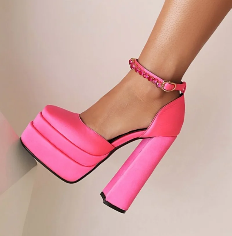 

Super High Heels Wedding Shoes For Women 2022 New Summer Sexy Sandals Women's Party Nightclub Banquet Shoes Platform Woman Shoes